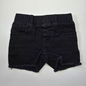 Beau Hudson Black Denim Shorts 6-12m